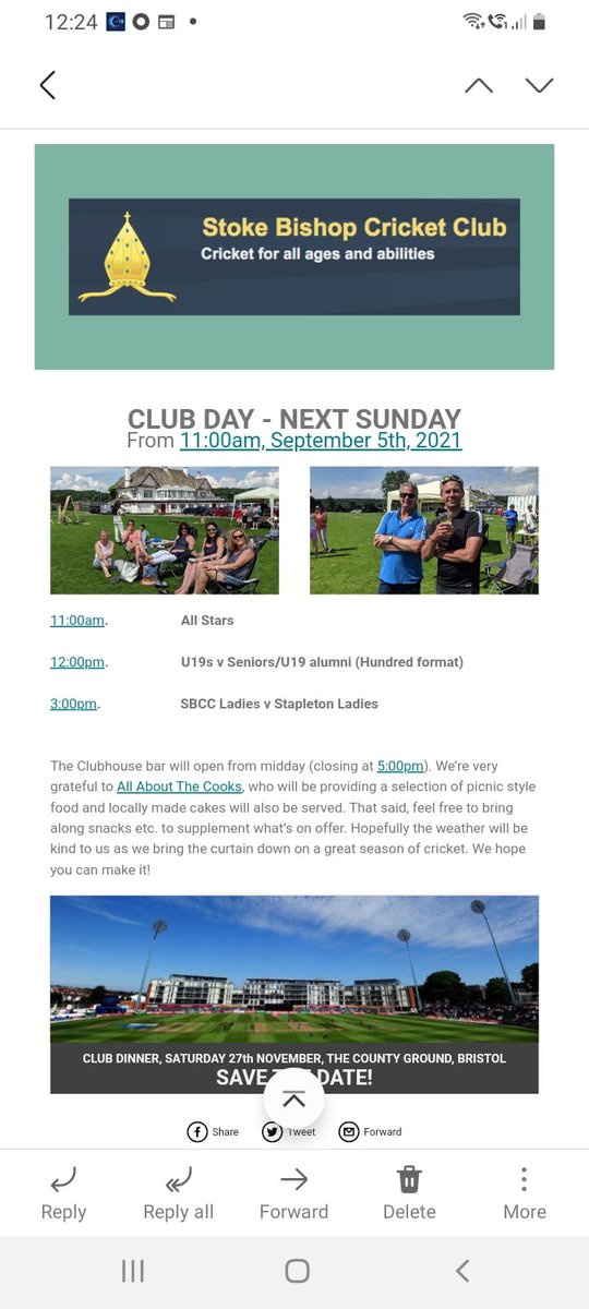 Stoke Bishop Cricket Club (@stoke_bishopcc) on Twitter photo <a href="/Stoke_BishopCC/">Stoke Bishop Cricket Club</a> Club Day this Sunday at Coombe Dingle featuring #AllStars #TheHundred and our ladies v <a href="/StapletonCC/">Stapleton CC</a> plus bar and food from <a href="/aboutthecooks/">All About The Cooks</a> and 🌞see you there! <a href="/Stoke_BishopCC/">Stoke Bishop Cricket Club</a> Club Day this Sunday at Coombe Dingle featuring #AllStars #TheHundred and our ladies v <a href="/StapletonCC/">Stapleton CC</a> plus bar and food from <a href="/aboutthecooks/">All About The Cooks</a> and 🌞see you there!