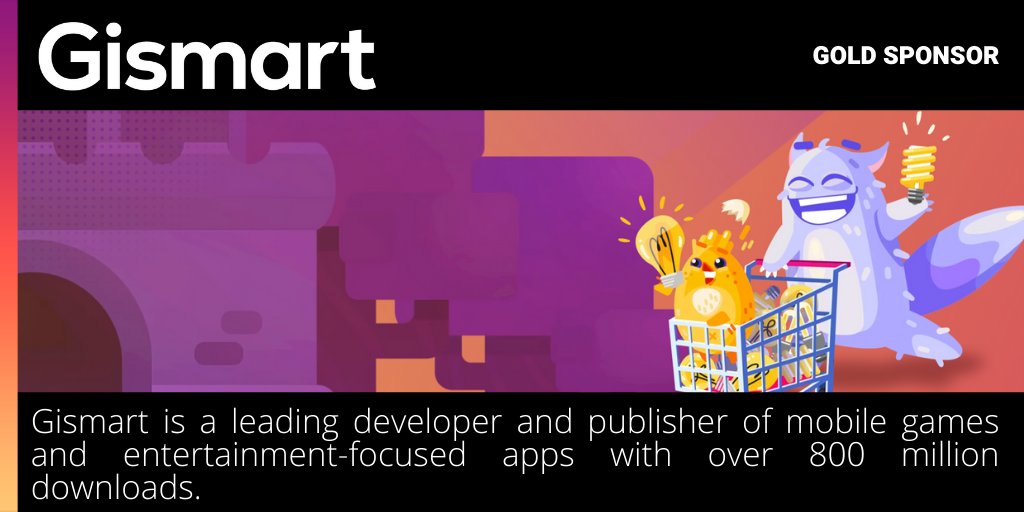 TY @gismartmusic for supporting us as Gold Sponsor. Gismart is a leading developer and publisher of mobile games and entertainment-focused apps with over 800 million downloads. The company operates in hypercasual and casual games, music entertainment apps, and wellness products.