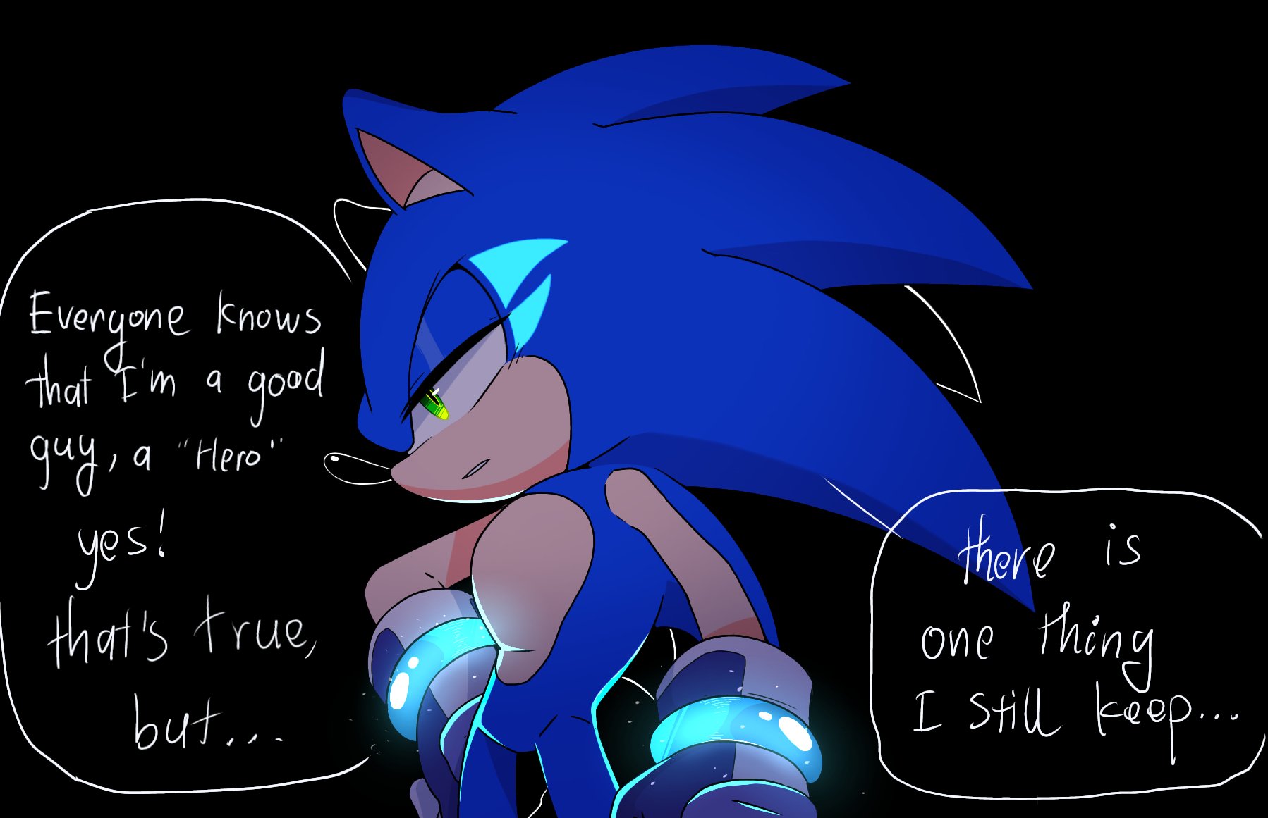 sonic the hedgehog and hyper sonic (sonic) drawn by anhminh_vo