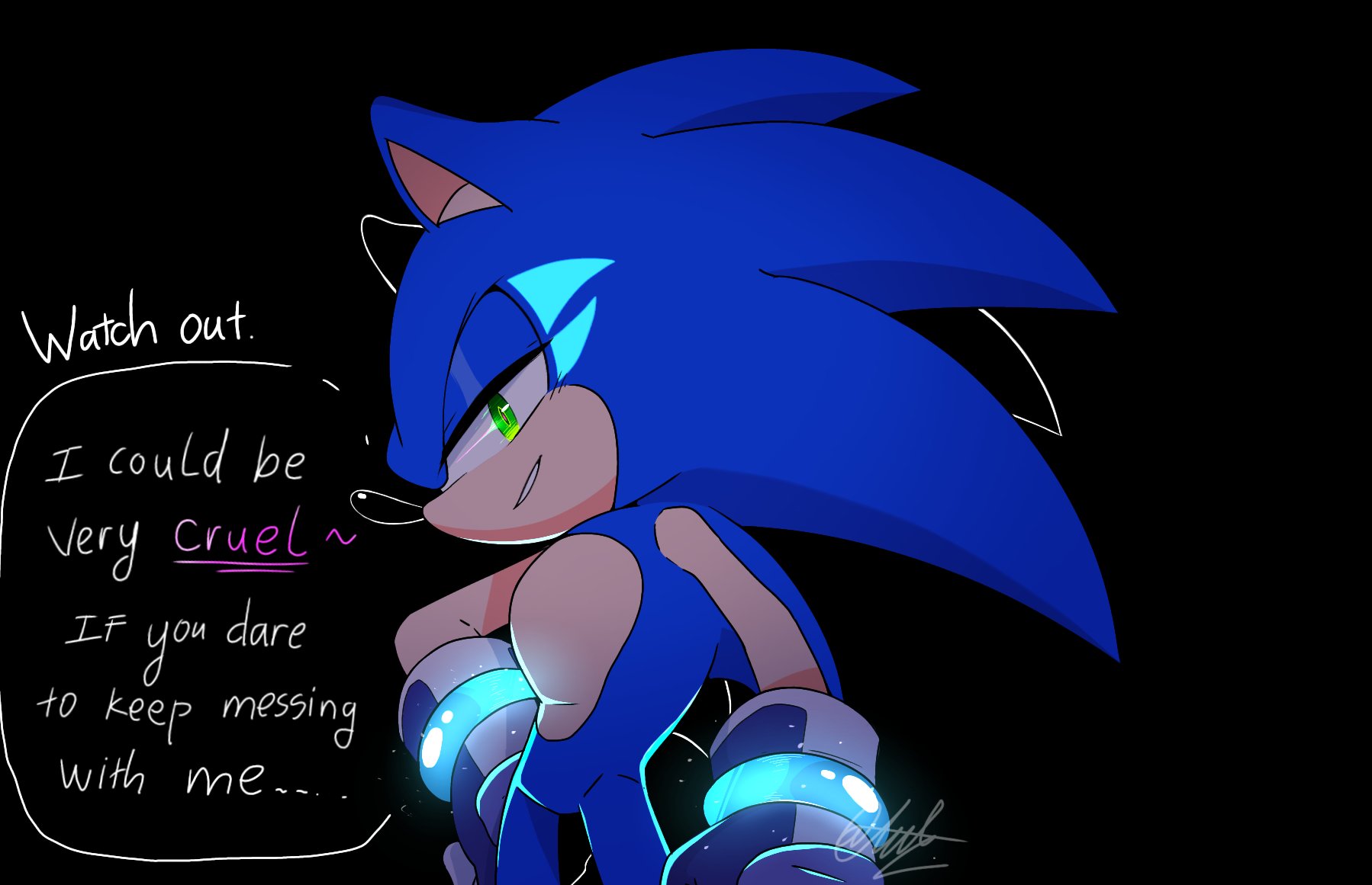 Dark Sonic :: Alright Then by LittoDitto - Fanart Central