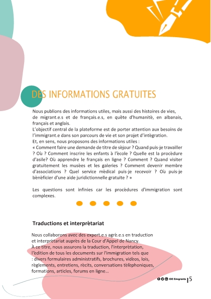 EmigrantsIde's tweet photo. 🎯 Vous êtes un.e migrant.e résidant en France ? Et vous avez besoin d'une voix et d'informations utiles❓
Alors prenez seulement  3 minutes pour lire notre brochure 👇 en albanais, français, anglais. https://t.co/bhQ5C1OUFH https://t.co/TblDQRpByY