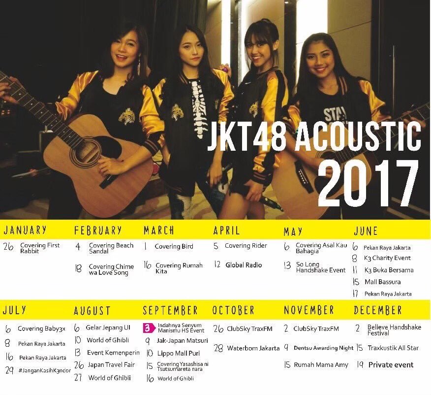 JKT48 Acoustic 2020,

<a href="/nadilawantari_/">Nadila Wantari</a> <a href="/S_SiscaJKT48/">bukan sisca</a> <a href="/MadeAurellia/">Ni Made Ayu Vania Aurellia</a> <a href="/rona__ang/">Rona Ang</a>