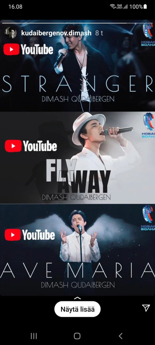 @MusicPromoterK2 Here is new music for you ❤
youtu.be/4p2qOIt9hdM

youtu.be/mLG8g2ooFSA

youtu.be/lFsB5HVnmSA
#DimashQudaibergen 
#DimashOnYouTube #DimashSpotify 
#NowWatching #nowPlaying