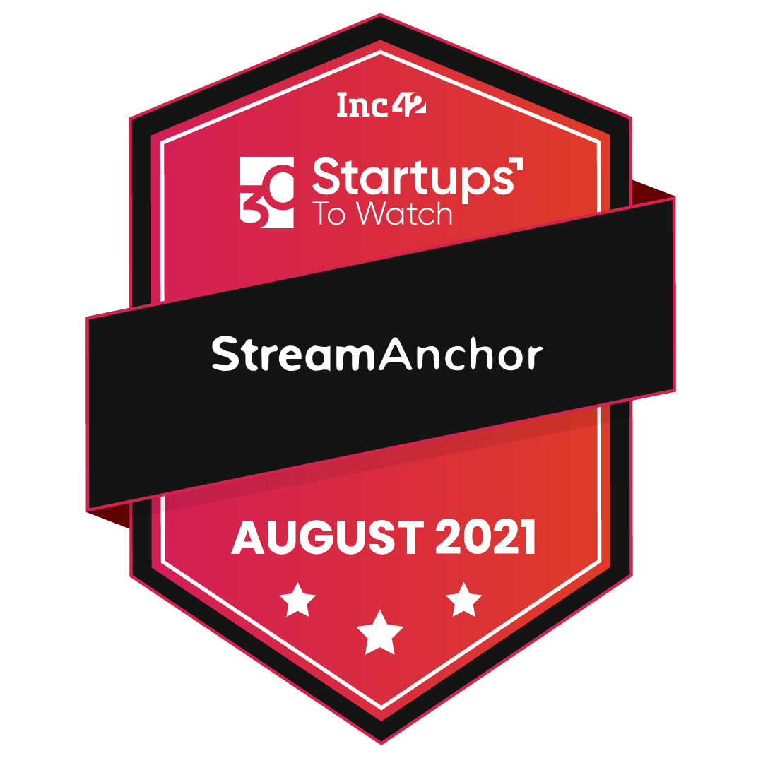 streamanchor's tweet photo. We made it @Inc42 30 Startups to watch in August 2021! . Thanks for featuring us 😀 .

Here's the link to the full list: https://t.co/aKFytsltAK

Now back to work 🚀🙂 https://t.co/5SZZf5VzPr