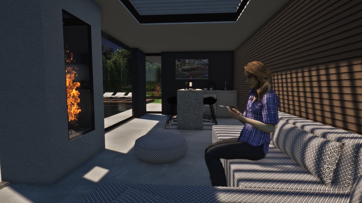 GertJanSchouwen's tweet image. Ontwerp voor poolhouse met gashaard en buitenkeuken. 
#tuinarchitect #tuinontwerp