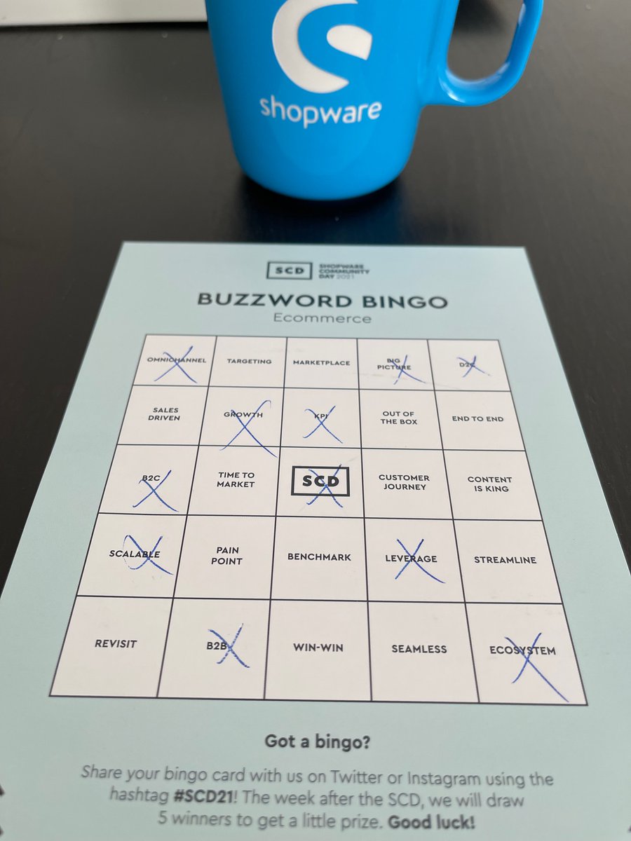 commercewerft's tweet image. Diese Bingo ist gut…

#SCD21