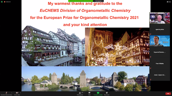 eucomc's tweet photo. Congratulations and thank you, Prof. Braunstein🏅,for a truly inspiring Lecture: a trip through the beautiful organometallic chemistry of Phosphine, NHeterocyclic carbene ligands😊 @unistra @geqo_rseq @RSEQUIMICA @UAHes @EuChemS @OEuchems @IQAR_UAH @albrecht_lab https://t.co/E9lLtNYnTF