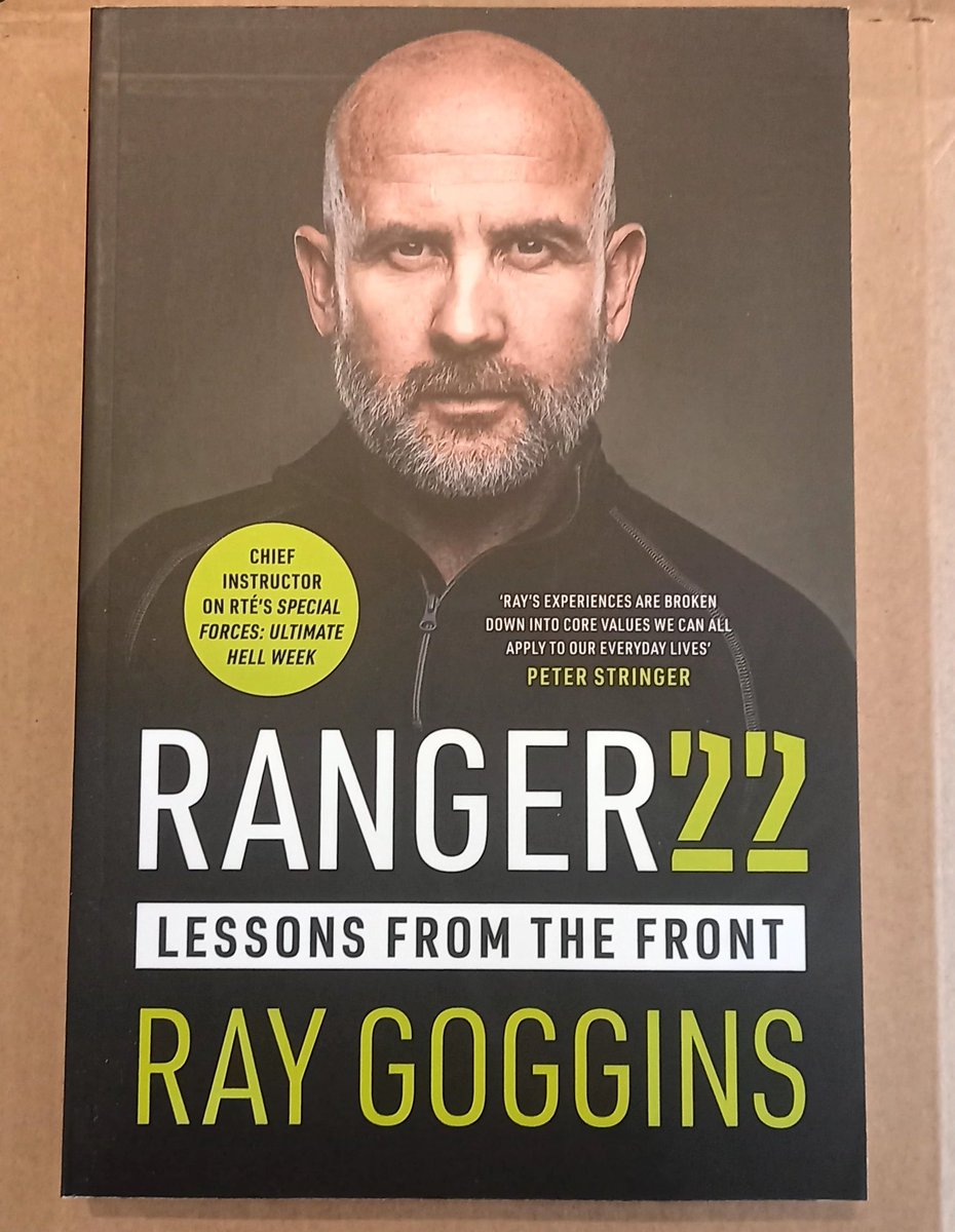 frogmahon's tweet photo. So, after I pre-ordered @goggins_ray #Ranger22 it finally arrived. Not one but two. I'll have to drop Brian Nolans book out to him. Luckily he lives 5 mine away... Looking forward to the book signing in Natashas.🤣😂🤣 https://t.co/AzaKnQ3Ero