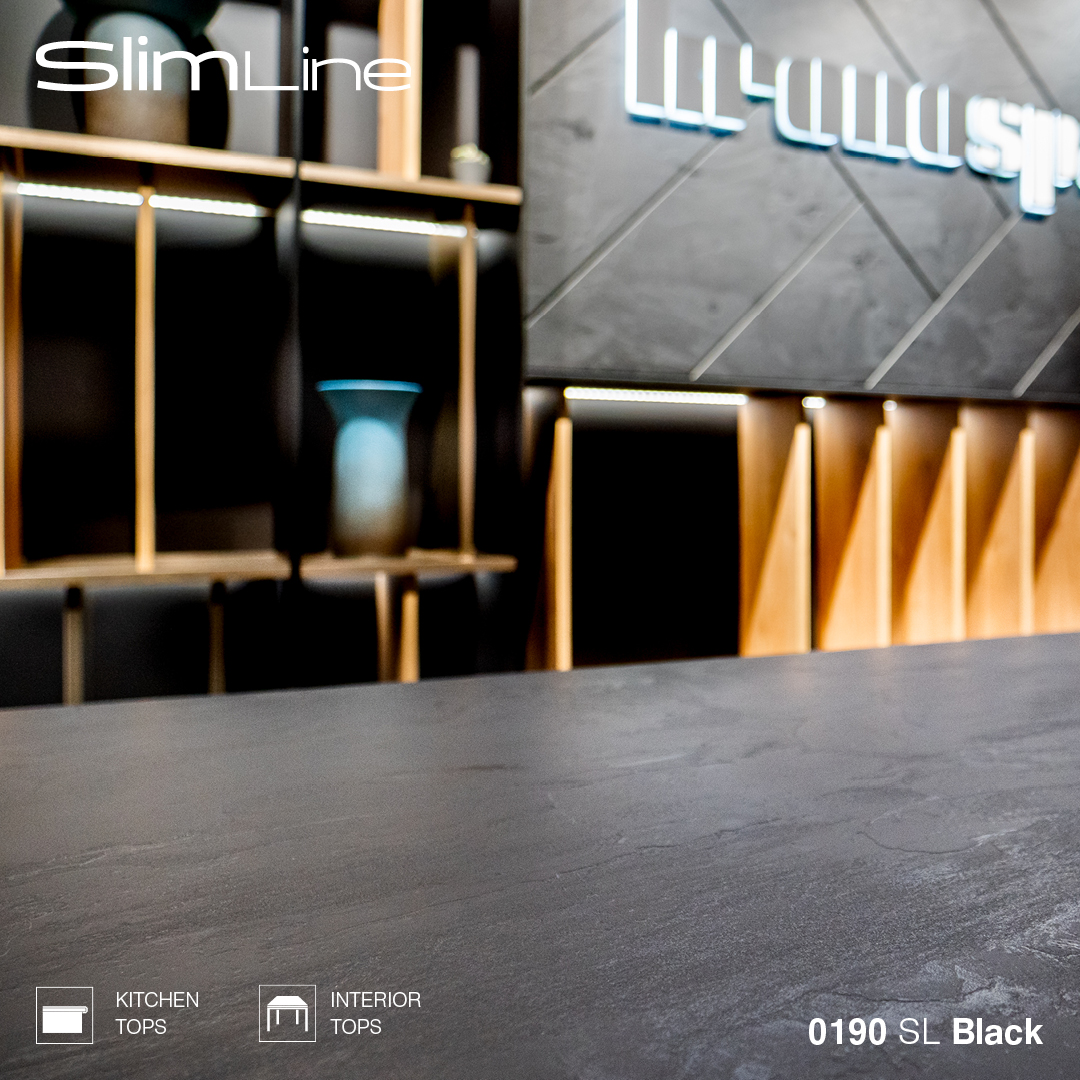Kronospan's tweet photo. Choosing a bold black color for your worktop is suitable for interiors with striking contrasts, especially when it has an exciting texture as Slate.
Learn more about #SlimLine worktops at: https://t.co/CJRh1yTzHt
#Kronospan #SlimLineWorktop #SlateWorktop #SurfaceDesign https://t.co/tuUeexkfOC