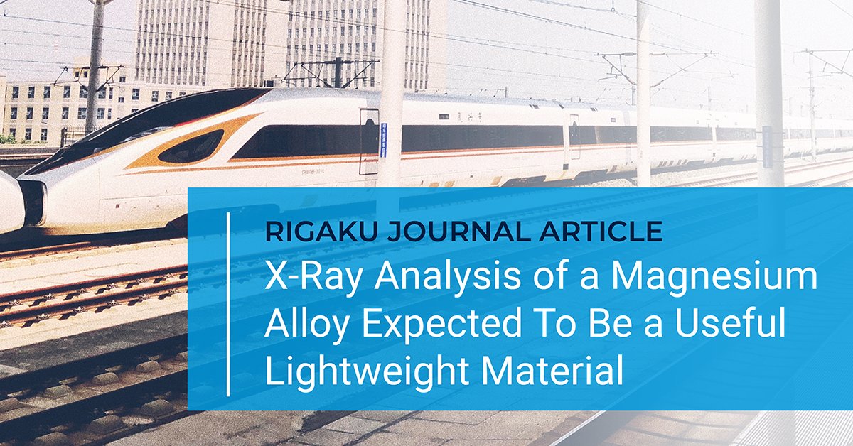 rigaku's tweet image. Multifaceted non-destructive analyses on raw and surface-treated AZ31B, a representative magnesium alloy, using  laboratory X-ray analyzers assist in finding lighter-weight materials.

ow.ly/QBJw50G2y1W

 #xrayanalysis #XRD #XRF #XrayCT