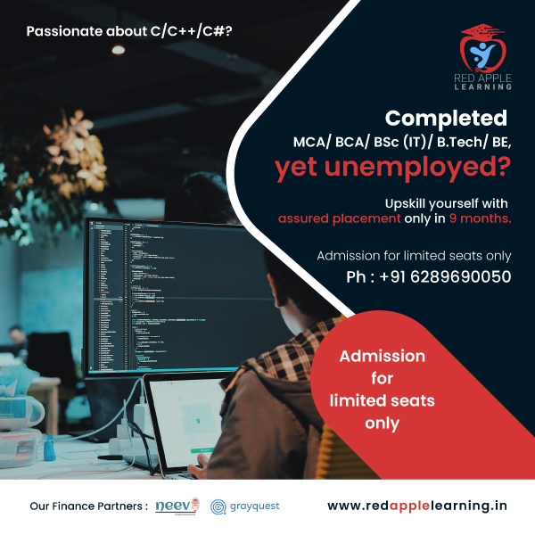 redapplekolkata's tweet image. Have you completed MCA/BCA/BSc(IT)/B.Tech/BE but still unemployed?
Learn C/C++/C# and game development programming to make a successful and bright career.
For more visit: redapplelearning.in
#LearnGameDevelopment #JobOpportunities