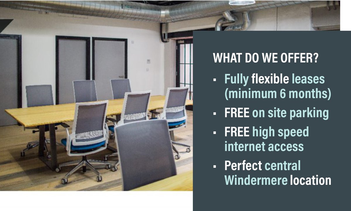 The right space can make all the difference to your business. We have several office spaces available right in the heart of #Windermere.

Need some room to grow your business? Call Joe or Suzie <a href="/Edwin_Thompson/">Edwin Thompson LLP</a> (015394 48811) or email windermere@edwin-thompson.co.uk

#OfficeSpace