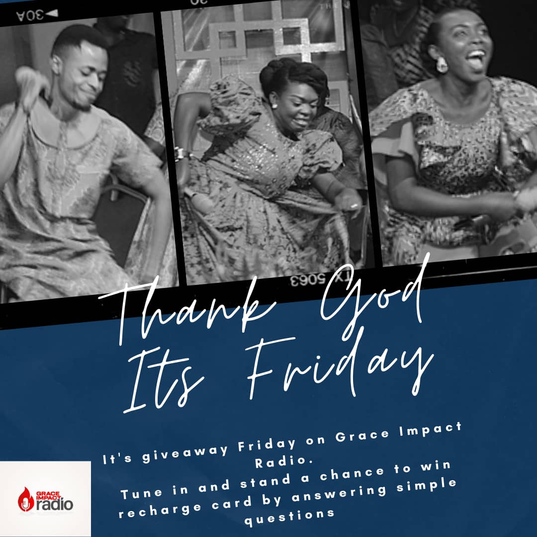 graceimpactradi's tweet photo. Want to win recharge cards??? @grace_impact_radio TGIF is for you. 

Tune in now because it's giveaway time 🎉💃

Don't forget to follow us on Mixlr and on our social media platforms 😊 https://t.co/vC74LGmwW8