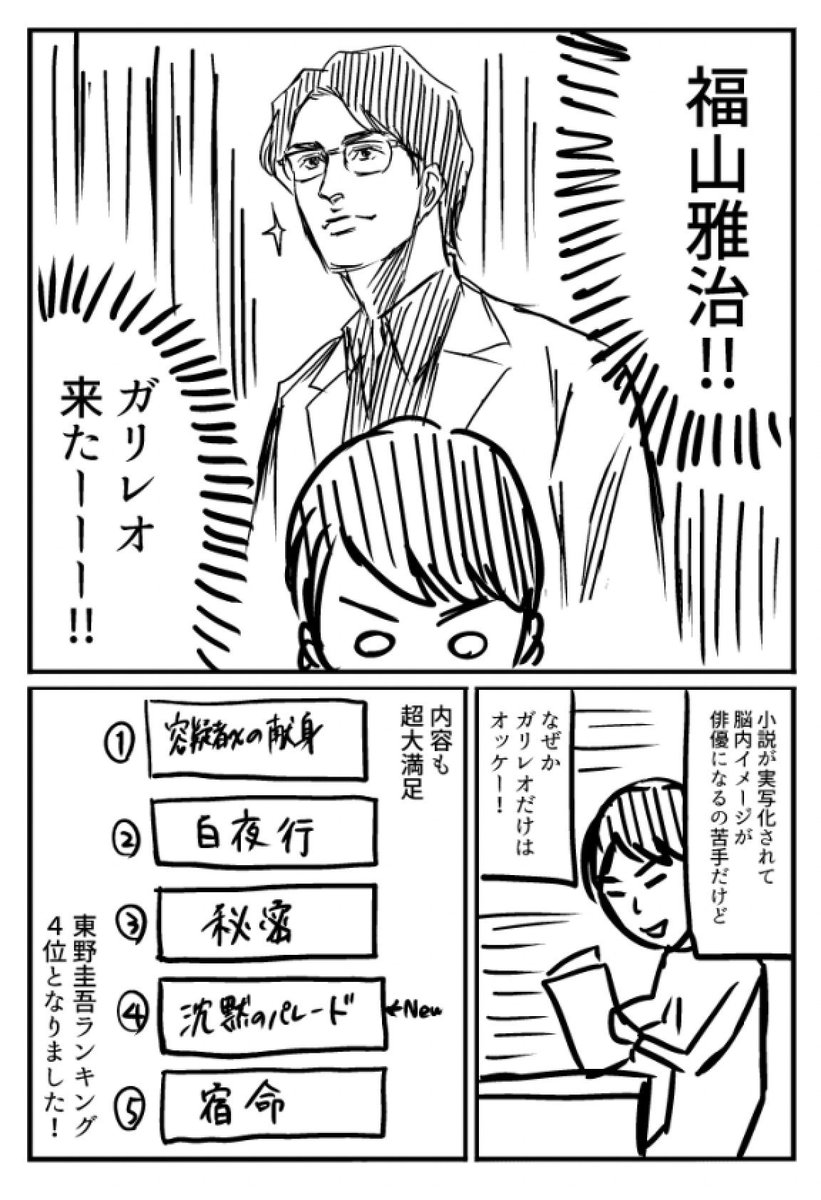 読書記録漫画(沈黙のパレード) 