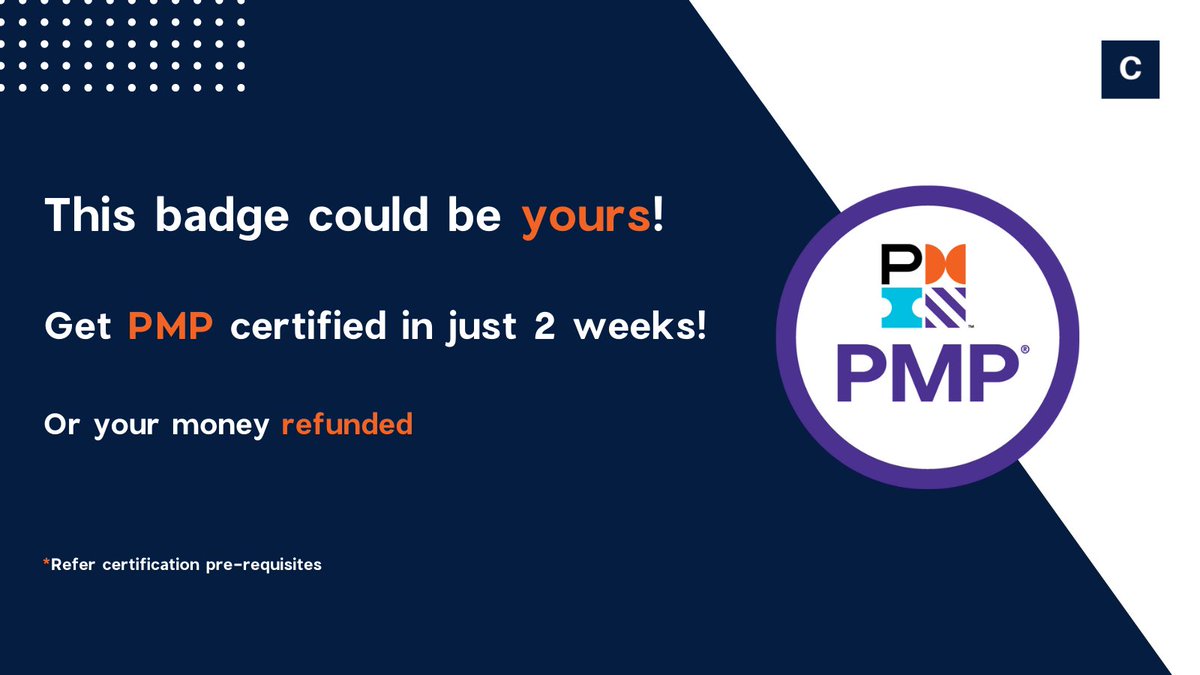 Certprime_'s tweet photo. Earn the coveted #projectmanagement credential in just two weeks! Learn from authorized trainers and materials accredited by Project Management Institute (PMI) and take the exam from the comfort of your home. Learn more >> https://t.co/J6HTZH4fvW https://t.co/LScsnLyto2