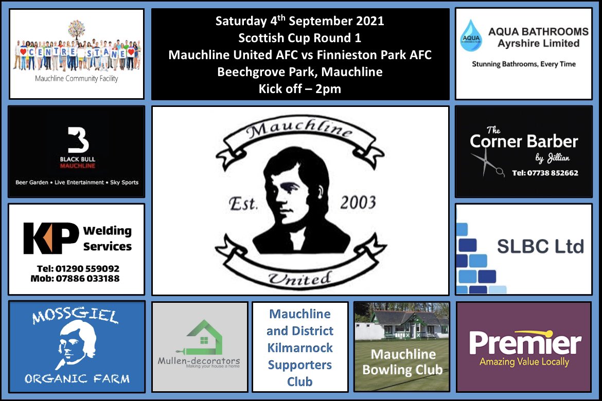 🏴󠁧󠁢󠁳󠁣󠁴󠁿🏆 Scottish Cup Round 1 🏆🏴󠁧󠁢󠁳󠁣󠁴󠁿

We are at home to <a href="/Finniestonpark/">Finnieston Park</a> 

Come along and support the boys!
🔵⚫️

<a href="/AyrshireAFA/">Ayrshire Amateurs</a> <a href="/scottish_aff/">AmateurFixturesResultsSCO</a> <a href="/ScotAmFA/">Scottish Amateur FA</a> <a href="/SMMediaEnt/">SM Media</a>