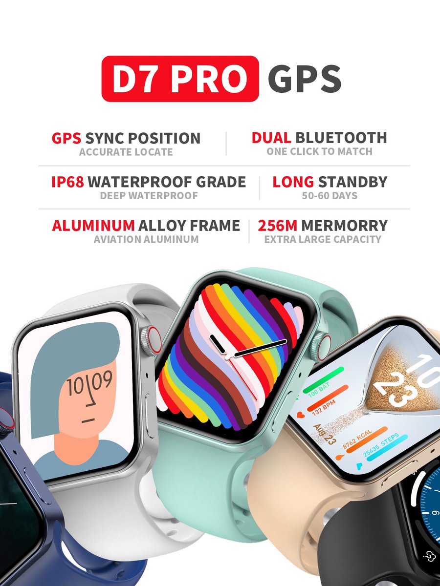 Shirley02593576's tweet photo. #D7Pro #SmartWatch
Best Watch 7 Series 7 S7 Ever!
New Color: Emerald,Champagne
Increase GPS Positioning and SOS Calling
Increase Alipay /Wechat /Paypal Pay
Increase Business Card Funtions(Facebook,Twitter,Whatsapp,Wechat etc)
Factory Contact:
Whatsapp/Wechat/Tel: +8615915437966 https://t.co/5jKXs6kAeT
