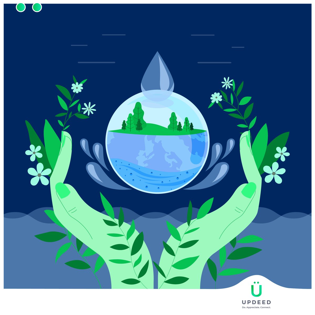 UpdeedApp's tweet photo. Water... 💧
It seems we are surrounded by it over 70% of the earth’s surface.
So, why are we concerned about conserving it?
.
It is hard to justify, as every drop counts. We cannot afford to wait, because everyone has a role to play.
#WaterIsLife
.
#savewater #water #saveearth https://t.co/99j9px5EZr
