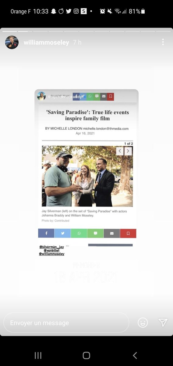 📷 IG

@williammoseley 's instagram stories about his another movie #SavingParadise. Do not forget that this movie will be on theater and on demand tomorrow.

#williammoseley @williammoseleynews