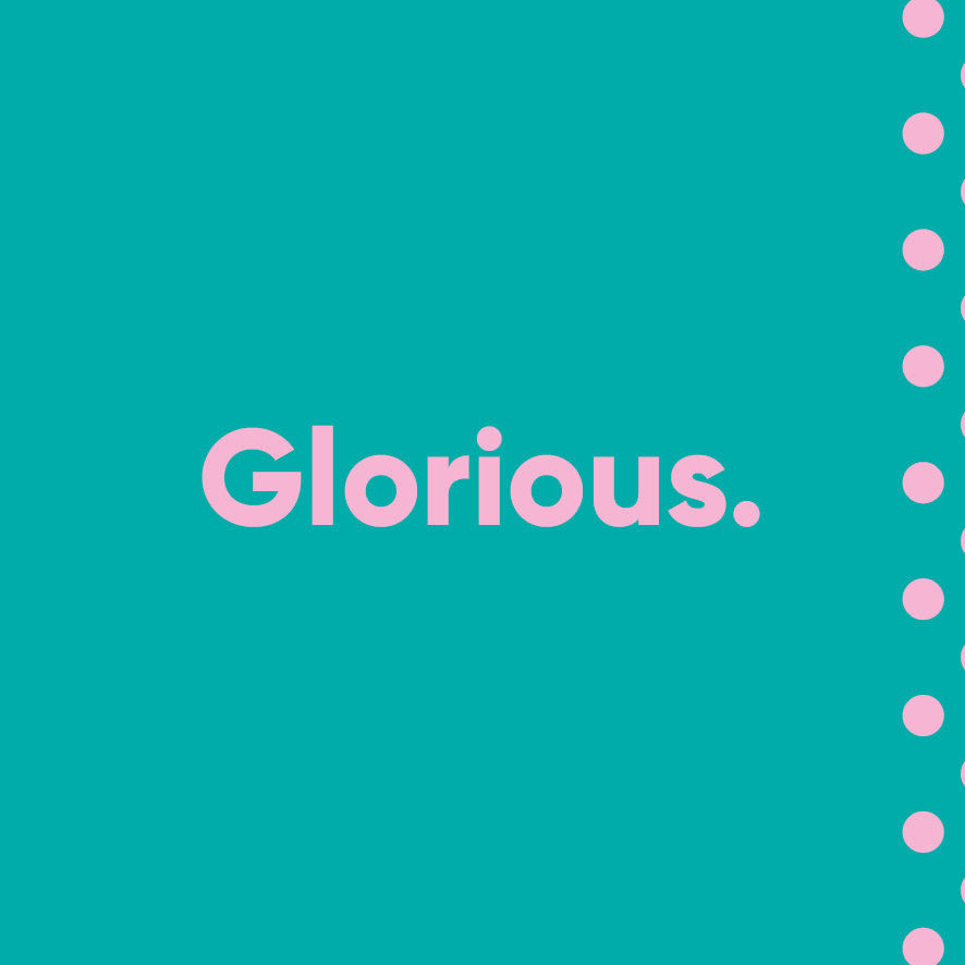 💭 Glorious: “Having, worthy of, or bringing fame or admiration.”

How would you describe your #TOGJ?