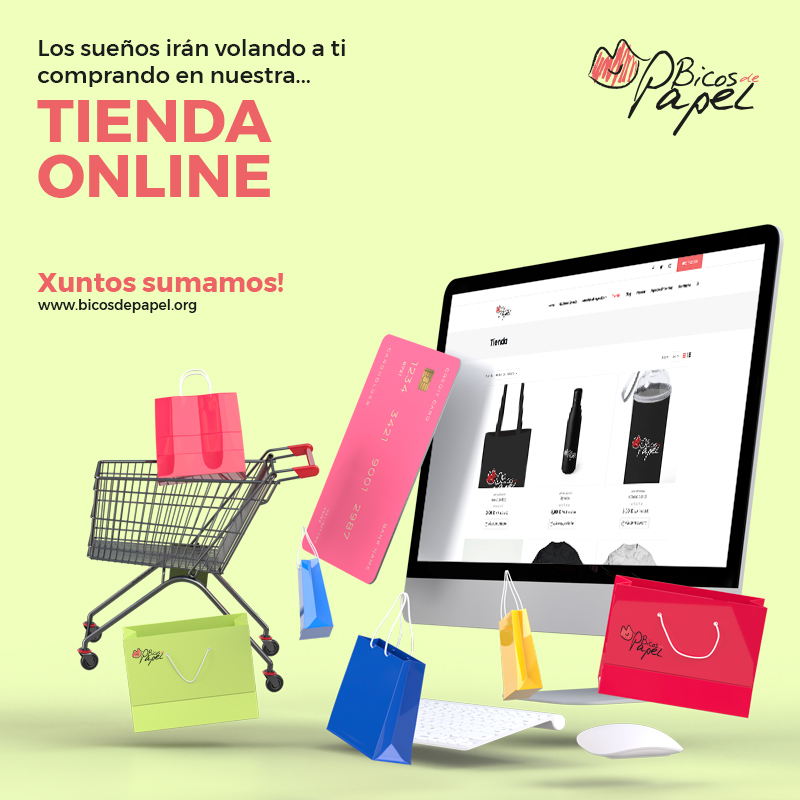 Los sueños irán volando a ti comprando Bicos de Papel en nuestra Tienda Online.

bicosdepapel.org/tienda/

#BicosDePapel #LuchaContraElCancerInfantil #XuntosSumamos #tienda #regalo #solidario #amor