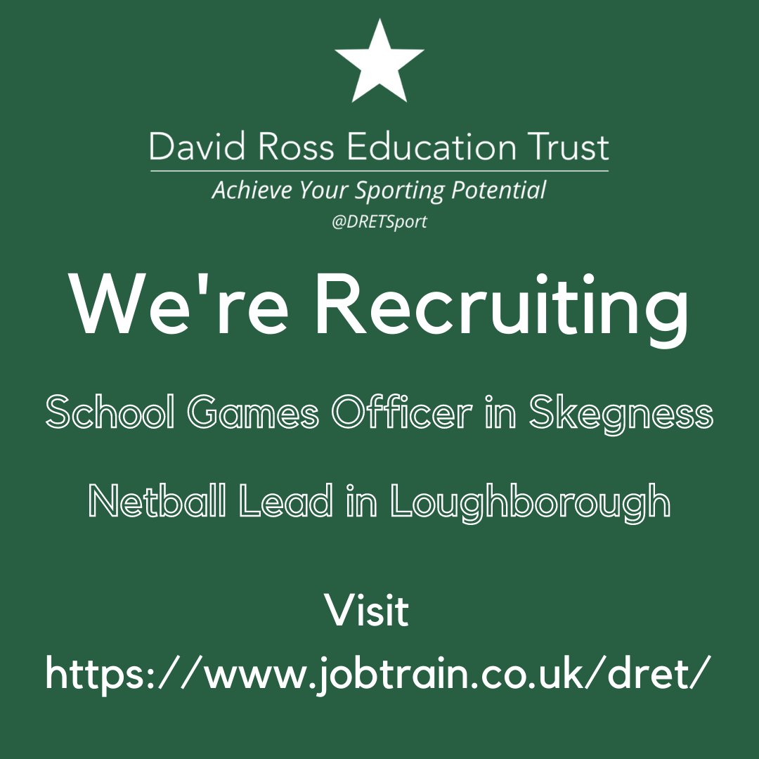 Looking for a career in #Sport or for your next step? 

We're looking for new staff in a variety of posts & locations. 

@LR_Sport @ActiveLincs @NCharnwoodSSPAN @Leics_Netball @NetballEastMids @LboroCVA @CareerinSport @LincolnSportEx @sportcareersuk @graduatejobsUK