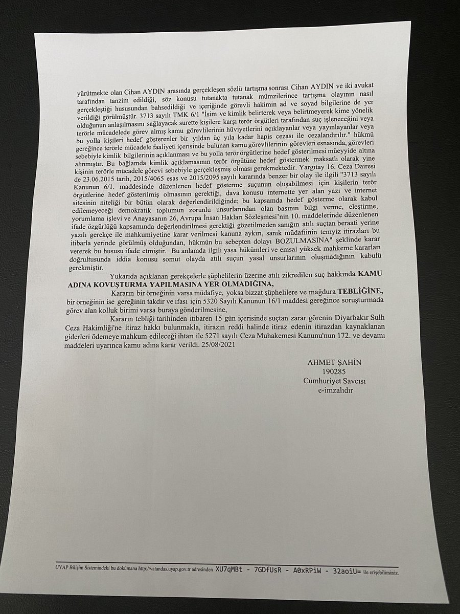hanifi kandemir (@hanifikandemir) on Twitter photo Keyfi ve tamamen gözdağı verme gayesiyle yapılan soruşturmalar bizi yıldıramaz.
<a href="/CihnAydin/">Cihan Aydın</a>
<a href="/polatbalkan/">Polat Balkan</a> Keyfi ve tamamen gözdağı verme gayesiyle yapılan soruşturmalar bizi yıldıramaz.
<a href="/CihnAydin/">Cihan Aydın</a>
<a href="/polatbalkan/">Polat Balkan</a>
