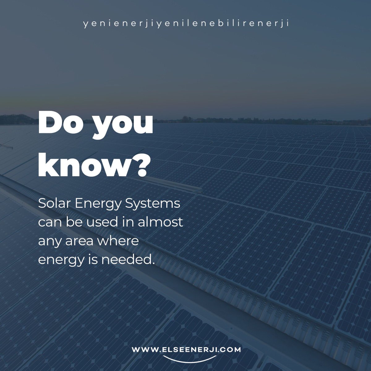 Solar Energy Systems provide you energy savings in every area you need. ☀️ 👍🏻

#else #elseenerji #enerji #energy #solar #solarpanel #güneş #güneşenerjisi #elektrik #aydınlatma #yenilenebilirenerji #güneşenerjisistemleri #gelecek #yatırım