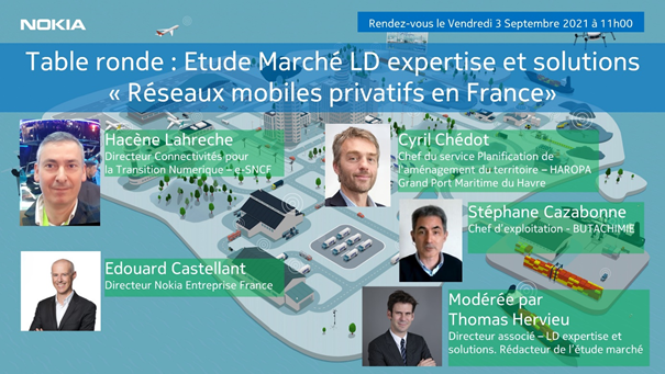 Ce matin des experts de l’industrie se réunissent chez <a href="/nokia/">Nokia</a>  pour faire le point sur le marché des #Reseaux Mobiles Privatifs (#RMP).