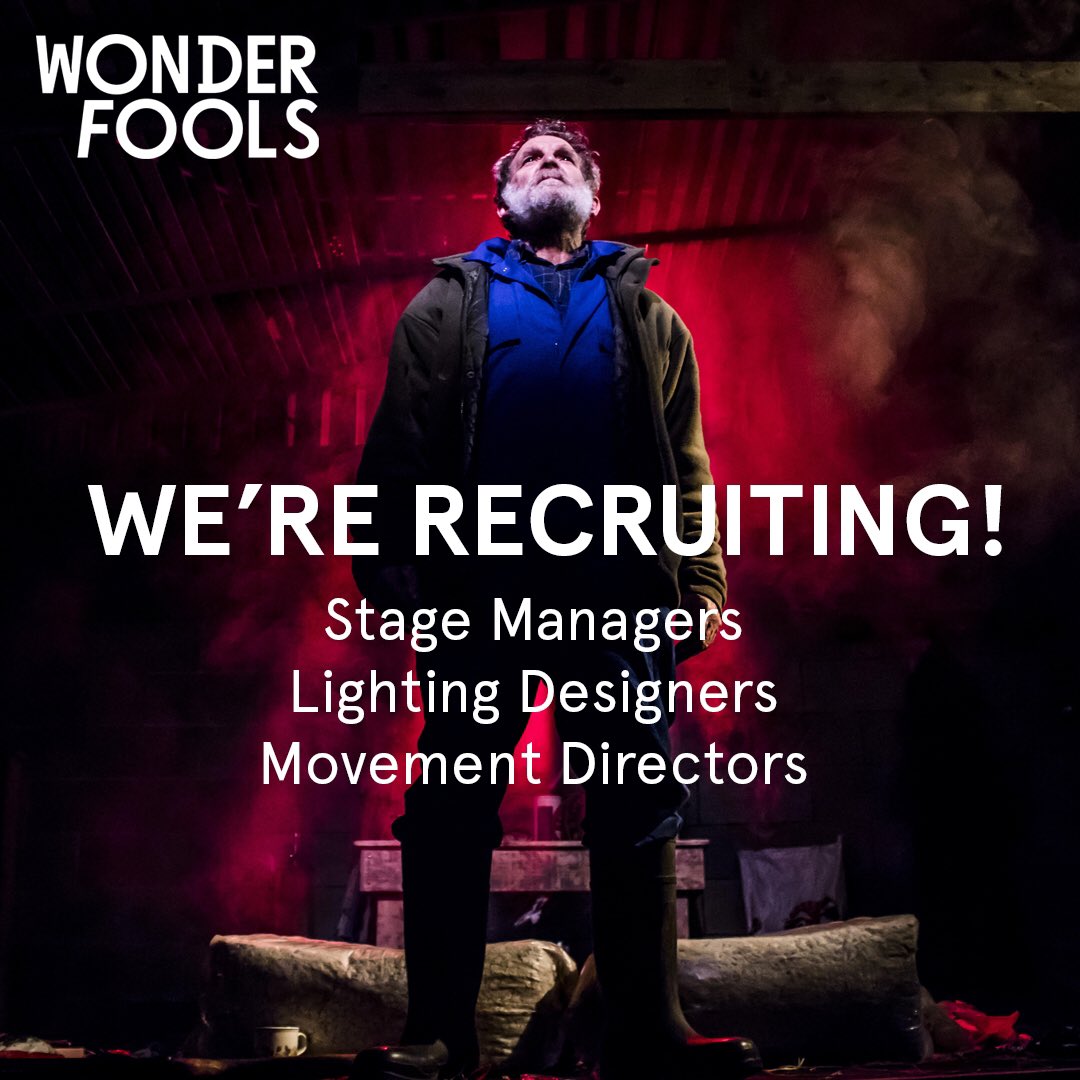 📢 We’re looking for local creative/ production team members for our next production taking place in Dumfries and Galloway. 

Deadline 22 September. Take a look and help spread the word.

Image credit: Ruari Barber-Fleming

#jobopportunity #wonderfools #recruitment #play #theatre