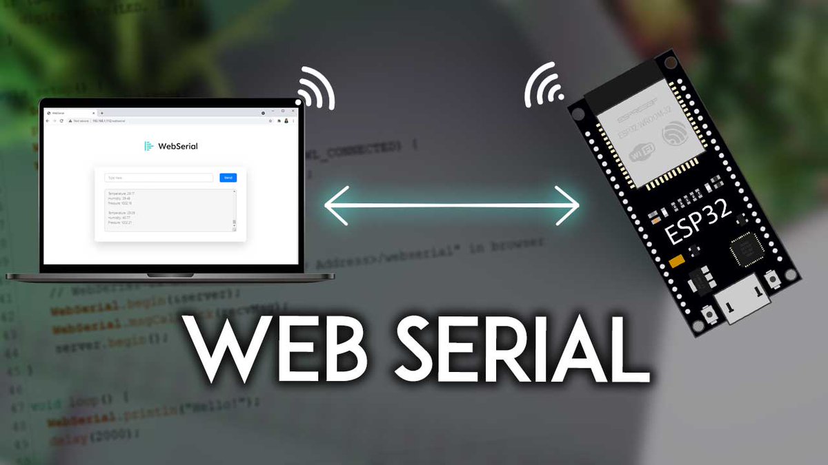 ESP WebSerial: Web-based Remote Serial Monitor 🔗 ESP32 Guide: RandomNerdTutorials.com/esp32-webseria… 🔗 ESP8266 Guide: RandomNerdTutorials.com/esp8266-nodemc… @ESP32net @EspressifSystem @ESP8266