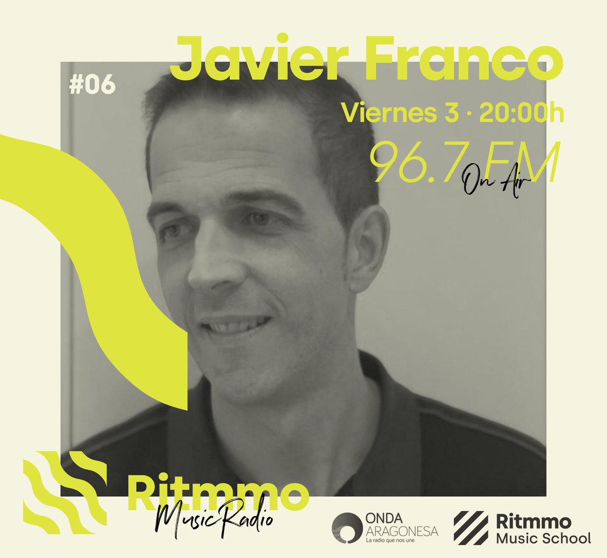 Hoy arrancamos nueva temporada en <a href="/ondaaragonesa/">Onda Aragonesa</a> - <a href="/Ritmmo_School/">Ritmmo</a> Music Radio!! Nuestro invitado de hoy es Javier Franco, puedes escucharnos en el 96.7 fm de Zaragoza 📻