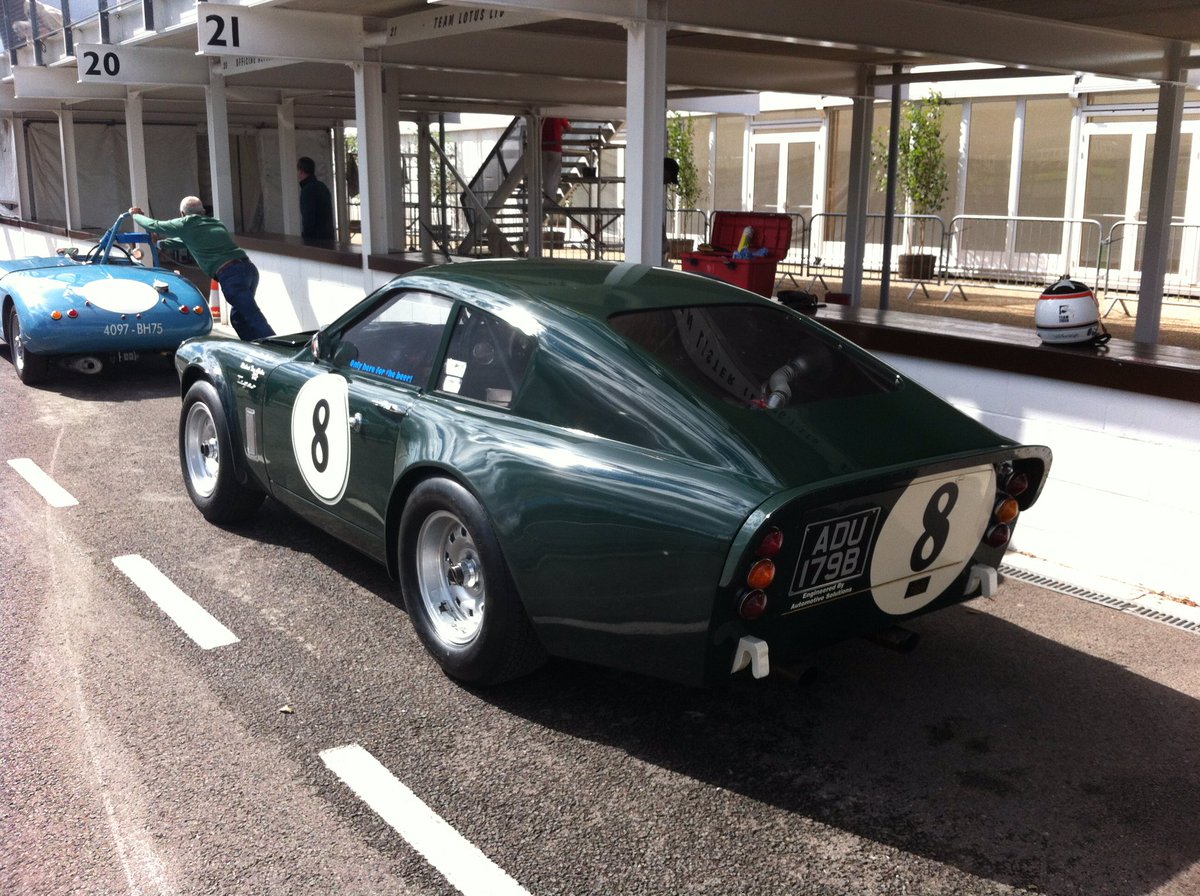 Overalls back on &amp; only 2 weeks to <a href="/goodwoodrevival/">Goodwood Revival</a> 
Time to consume a handful of brave pills before getting back in this baby. Thank you Tony &amp; Chris 🥰 #ListerLeMansSunbeamTiger #GoodwoodRevival #ReviveAndThrive