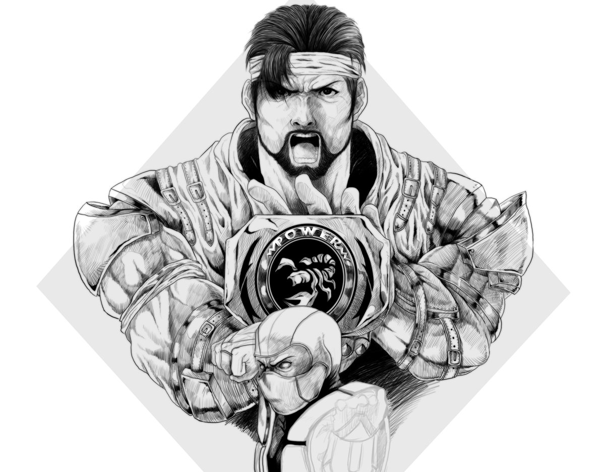 deejsign's tweet photo. Current WIP. Mortal Kombat X Power Rangers - Scorpion. #MortalKombat #PowerRangers #digitalart #Mashup #Art #wip #workinprogress https://t.co/ErZkcll8I5