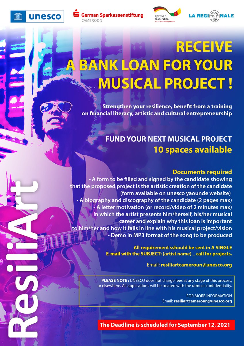 #Resiliart
<a href="/UnescoYaounde/">UNESCO YAOUNDE #Education #Sciences #Culture #Comm</a>