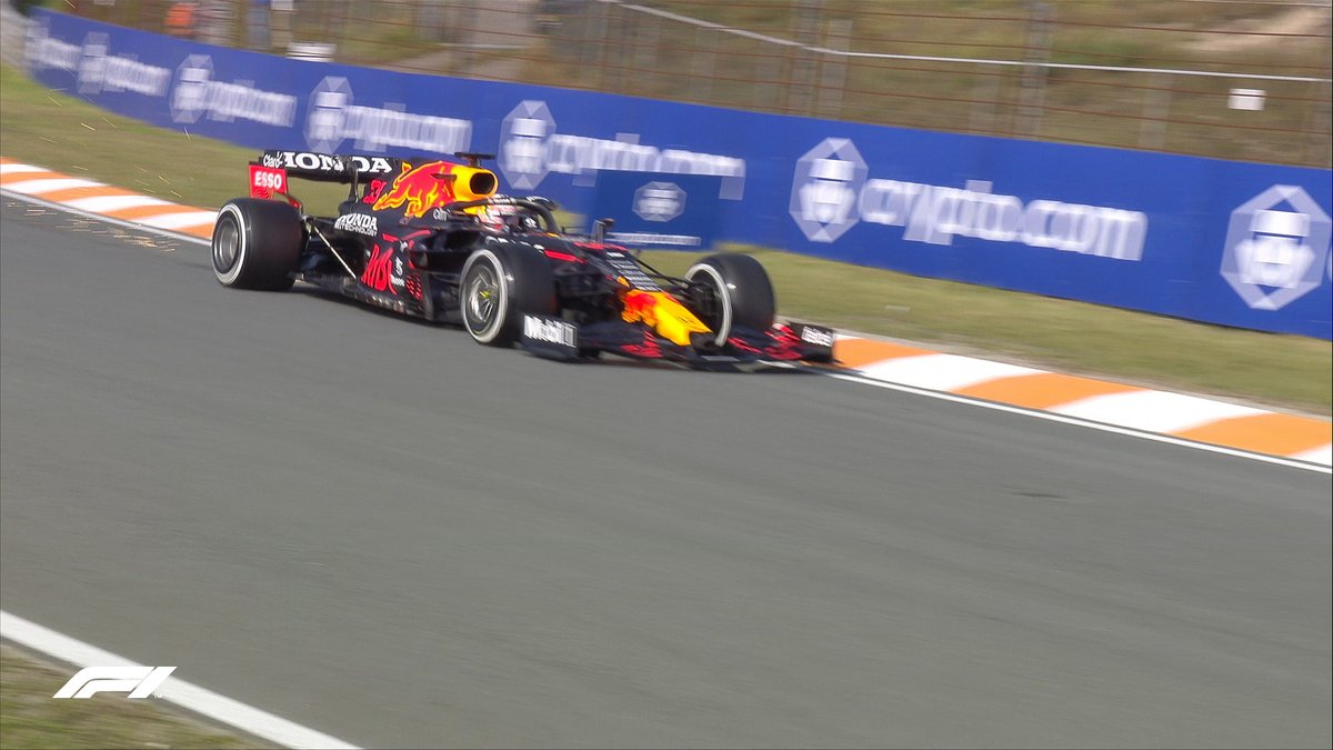F1's tweet photo. Huge cheers as Max heads out on track! 🙌

#DutchGP 🇳🇱 #F1 https://t.co/5NuBXolW7f