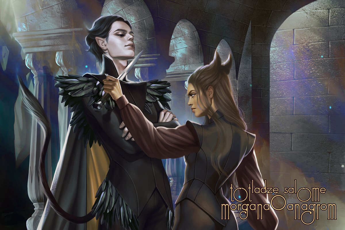 The characters are #Jude and #Cardan from the folk of the Air by  @hollyblack this piece was commissioned by @thebookishbox #bookcharacter  #bookillustration #digitalart #fanart #judeduarte #characterart  #characterillustration #thecruelprince ...