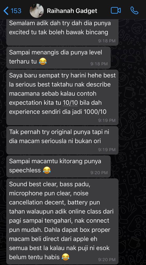 Hii can u help me RT this 🙏🏻

‼️MERDEKA PROMOTION EXTENDED UNTIL 6 SEPTEMBER‼️
 
- Pubg zero delay 💯
- Bass sound sebijik ori
- Harga murah 10x ganda dari ori
- Ada warranty 
- Features sebijik ori
- Berat sebijik ori 🙌🏻
- Freepostage + casing silicone

wasap.my/601127254420/p…