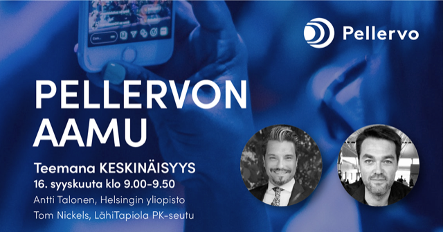 Syksyn ensimmäinen webinaari lähestyy. Tule mukaan löytämään uusia näkökulmia ja keskustelemaan! Vieraina tutkija <a href="/anttitalonen/">Antti Talonen</a> ja sarjayrittäjä Tom Nickels. Teemana #osuustoiminta ja #keskinäisyys.  #PellervonAamu

Lue lisää ja ilmoittaudu: pellervo.fi/tapahtumat/tap…