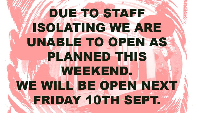 We are frustrated that unfortunately we are not abole to open today as planned but will be open next weekend instead... and Stereo is now open on the lane Midday til late. Thank you for your patience and understanding.