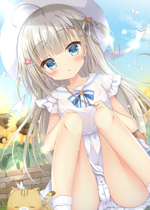 おにいちゃんも、ねこさん見てるの? 