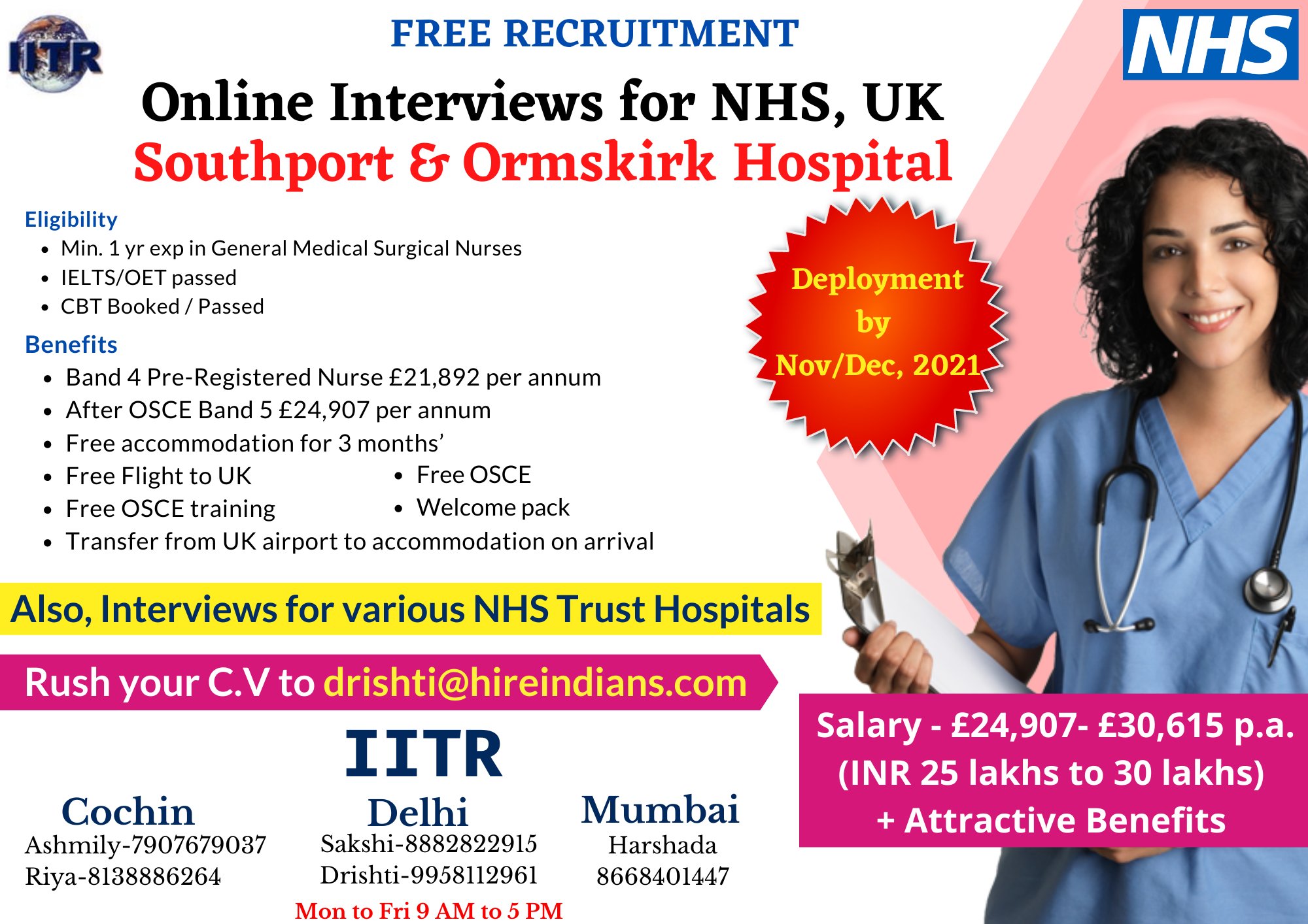IIHCR on X: &ldquo;FREE RECRUITMENT 𝐎𝐧𝐥𝐢𝐧𝐞 𝐈𝐧𝐭𝐞𝐫𝐯𝐢𝐞𝐰𝐬 