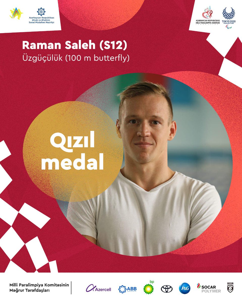 What a finish! Raman Salei wins the Men's 100m Butterfly S12 by just 0.06!
Congratulations!
#Gold Raman Salei #AZE 🇦🇿

#ParaSwimming #Toyko2020 #Paralympics