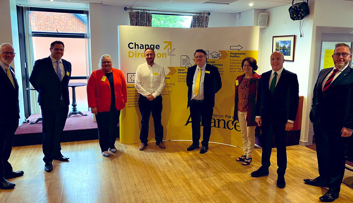 Great to be back at in person events. 

Positive discussions this morning on start-up and childcare at <a href="/allianceparty/">Alliance Party</a> East Antrim Business Breakfast.