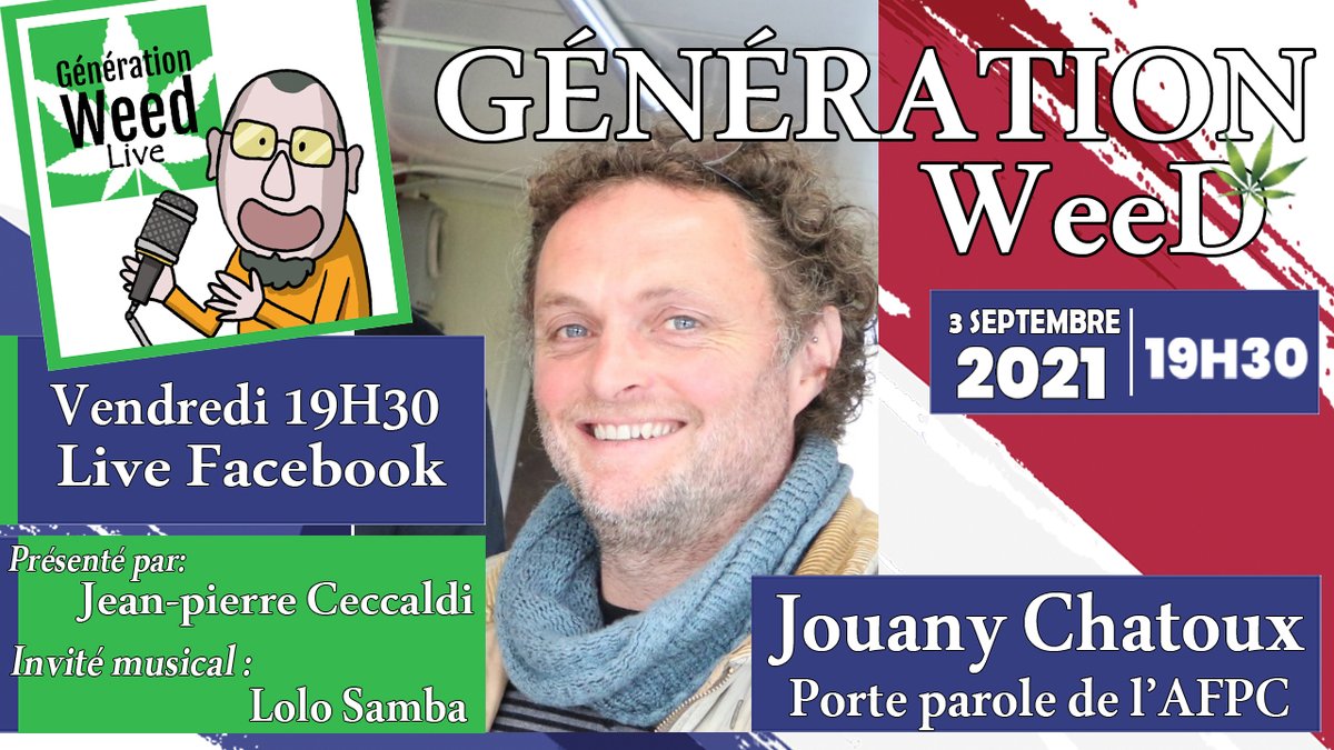 generation_weed's tweet photo. Génération Weed reçoit: Jouany Chatoux de l’AFPC
https://t.co/oZsrcTduSt

"les pieds dans la terre, la tête dans le chanvre, une émission très particulière à ne surtout pas rater"

CE SOIR : 19H30 en #LIVE

@La_ferme_bio_23
 #Chanvre #CBD #Cannabis #Creuse #producteur #AFPC https://t.co/Hs4gkMwhSI