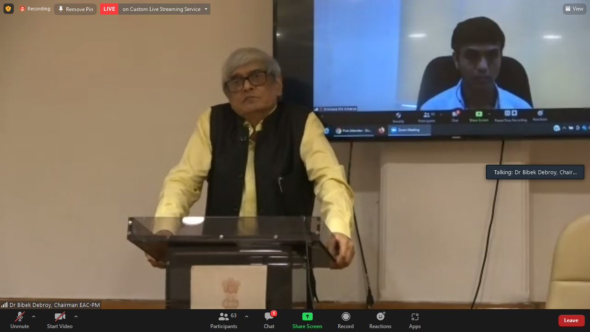 arjunaa_sr's tweet photo. Dr @bibekdebroy delivering the inaugural address during the #launch of MA #SanskritStudies in the #orientation program jointly organised by @PhilosophyMAHE and @jmcoemces at @MAHE_Manipal.

@ugc_india @ICPRDelhi 
#Sanskrit #Philosophy #multidisciplinary #CelebratingSanskrit #MAHE https://t.co/4Fwn2SLfif