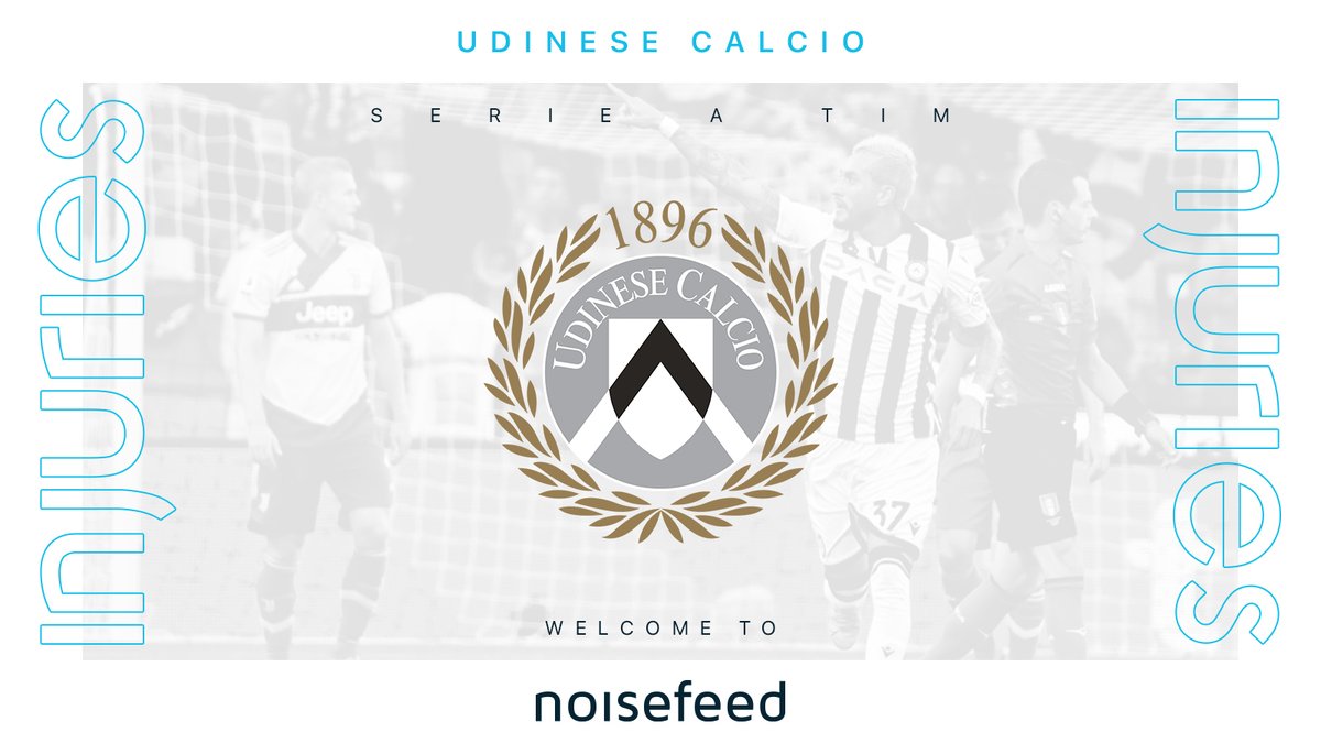 We are extremely proud to announce one more historical Italian club as part of our family. 

Welcome  <a href="/udinesecalcio/">frank</a>!

#Noisefeed #Injuries #BigData #football #soccer #calcio #innovation #digital #startup #udinese #udinesecalcio