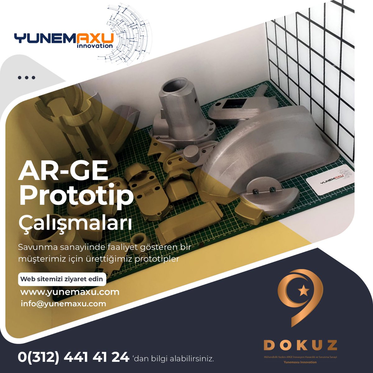 Yunemaxu İnnovation (@yunemaxu3d) on Twitter photo Savunma sanayinde faaliyet gösteren bir müşterimiz için ürettiğimiz prototipler
web sitemiz yunemaxu.com
Email : info@yunemaxu.com
#savunmasanayi #prototip #3dprinter #3d #printer #3boyutluyazıcı #üretim #petg #filament #3dbaskı #3dmodelleme #eklemeliimalat #inavasyon Savunma sanayinde faaliyet gösteren bir müşterimiz için ürettiğimiz prototipler
web sitemiz yunemaxu.com
Email : info@yunemaxu.com
#savunmasanayi #prototip #3dprinter #3d #printer #3boyutluyazıcı #üretim #petg #filament #3dbaskı #3dmodelleme #eklemeliimalat #inavasyon