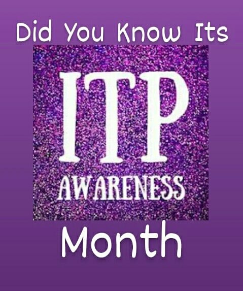 September is ITP Awareness Month across the World. Full details of how to get involved are at globalITP.org ⁦<a href="/ITPSupportAssoc/">ITP Support Assoc</a>⁩ ⁦<a href="/ITPResearch/">ITP Research</a>⁩ #itpaware #itpawareness