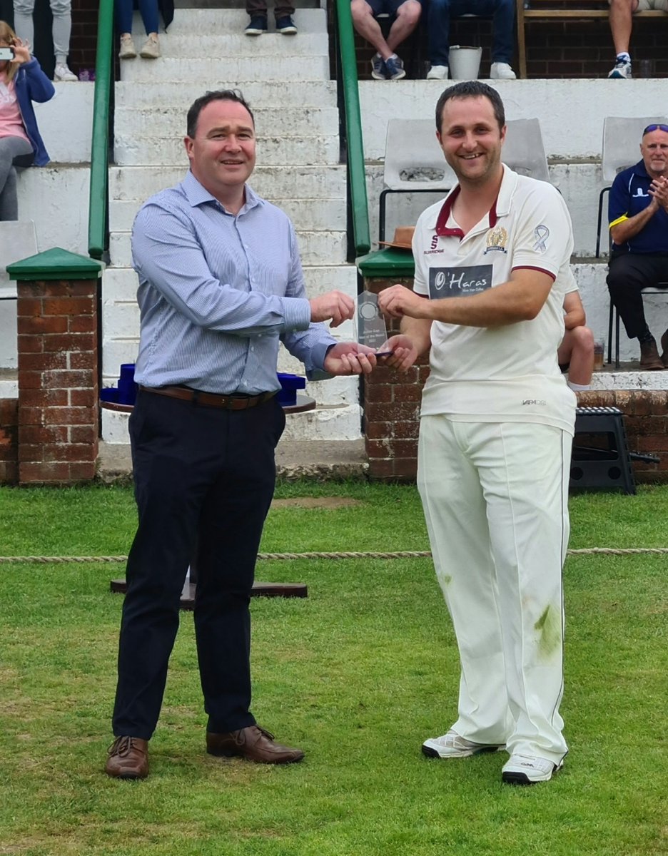 Huge congrats to Laurelvale - NCU Junior Cup Winners 2021! 
A great final &amp; commiserations to Lisburn II. GMcG's Stephen Houston presents Man of the Match Award to Daryl Henry. GMcG is delighted to have been able to continue its support for the Junior Cup <a href="/NCU_News/">Northern Cricket Union</a> #Winners